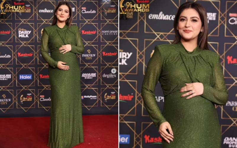 Hiba-Bukhari-shows-baby-bump-in-hum-style-award-show